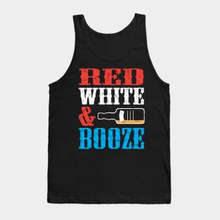 Red, White, & Booze Tank Top